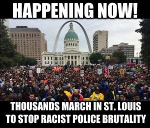 march in St. Louis to stop police brutality